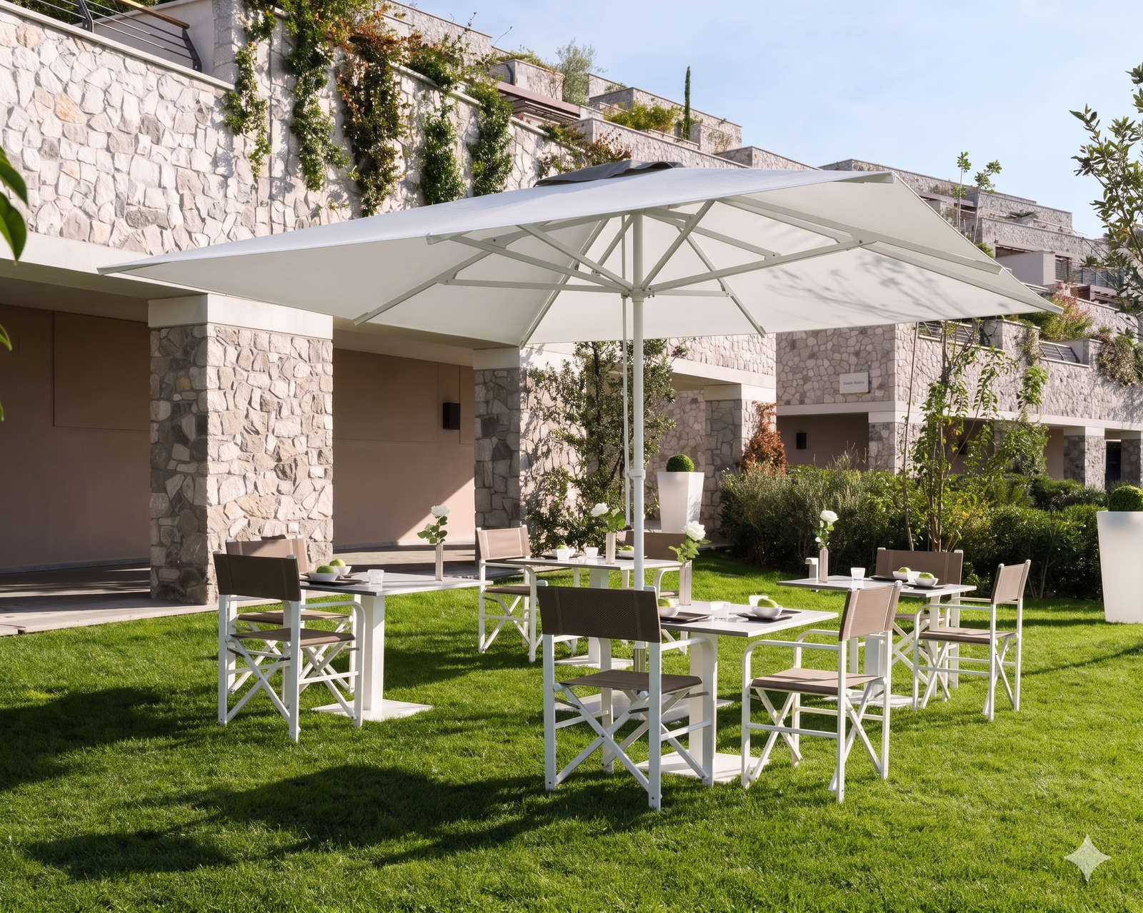 شماسي مودرن خارجية حديد معدن فاخرة لتجهيز المطاعم و فرش الكافيهات و الجلسات الخارجية Prime (5)