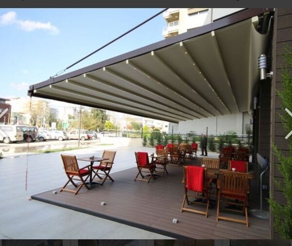 Smart Bioclimatic Retractable PVC fabric pergola (42)